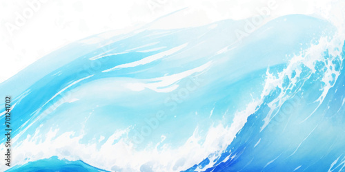 Vector ocean wave line blue and white background. Ocean sea art with natural template. Seamless soft blue ocean pattern wave water background.