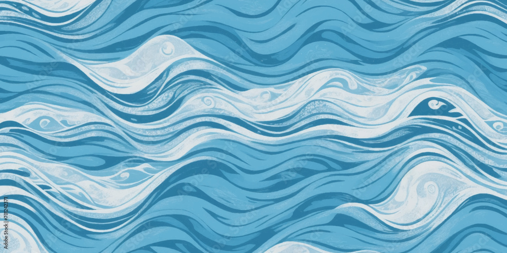 Seamless wave water ocean soft blue curve line background. Vector sea, wave, water background. Seamless wave water ocean soft blue curve line background. Vector sea, wave, water background.