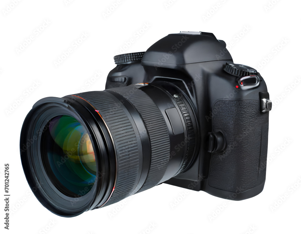 Fototapeta premium Realistic dslr digital camera isolated.