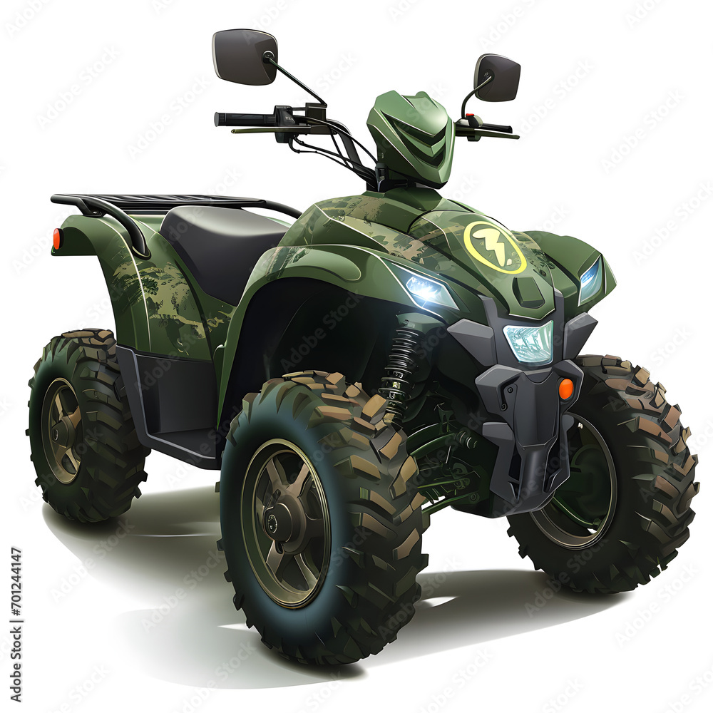 Eco Warrior: Compact Electric Quad in Camouflage Eco Warrior: Compact Electric Quad in Camouflage