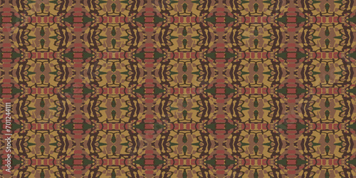 Shibori pattern. Ikat textile. Tie dye print. Lace seamless stencil. Moroccan tile. Folk geometric ornament. Japanese shibori pattern. Watercolor batik paint, silk fabric. Ethnic carpet motif. Vector 