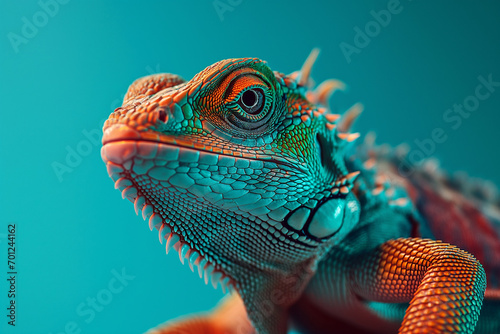 Portrait of an iguana 