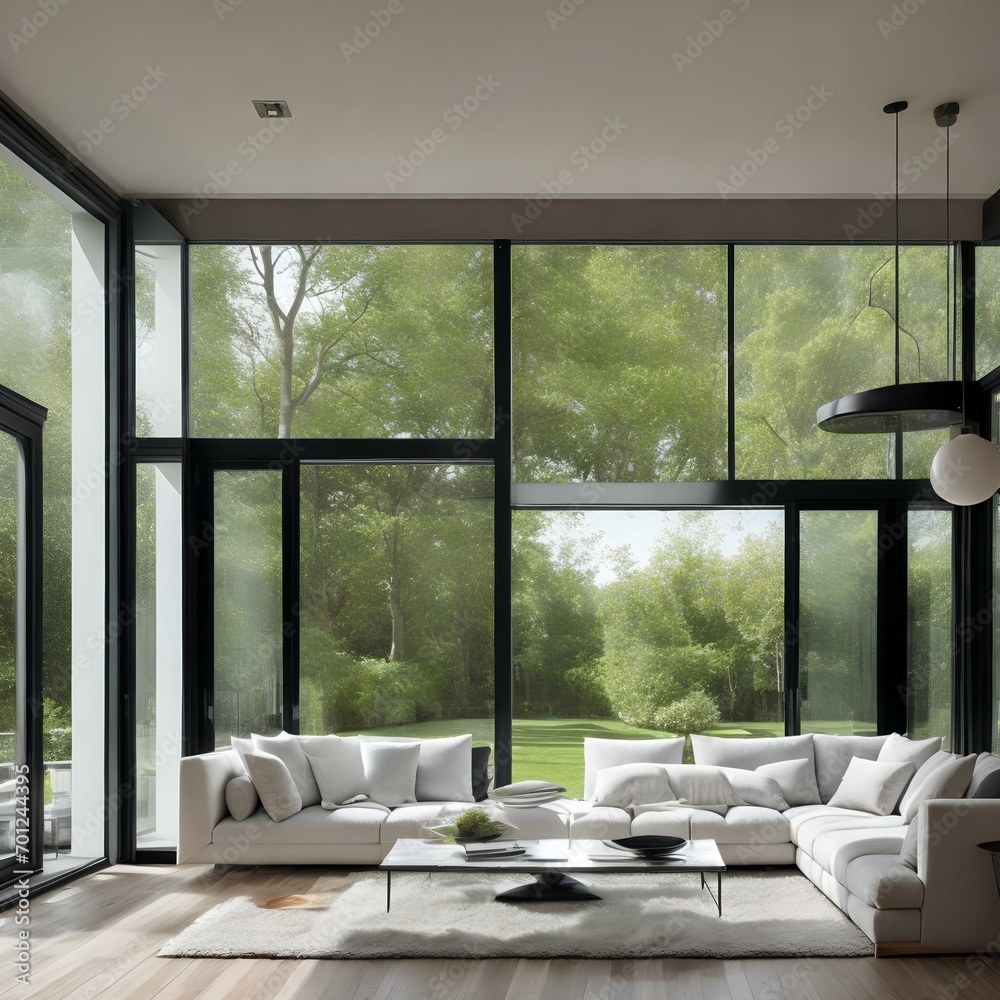 Fototapeta premium modern living room with window