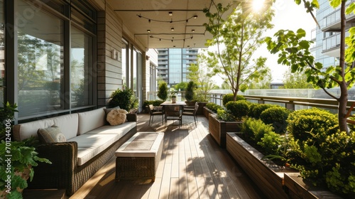 Urban Home Terrace with Stylish Decor © Custom Media