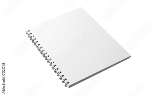Snowy Notepad isolated on transparent Background