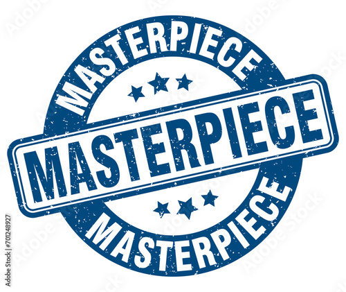 masterpiece stamp. masterpiece label. round grunge sign