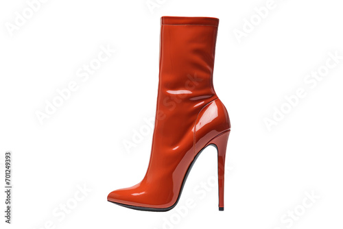 Heel Boots Fashion Isolated On Transparent Background
