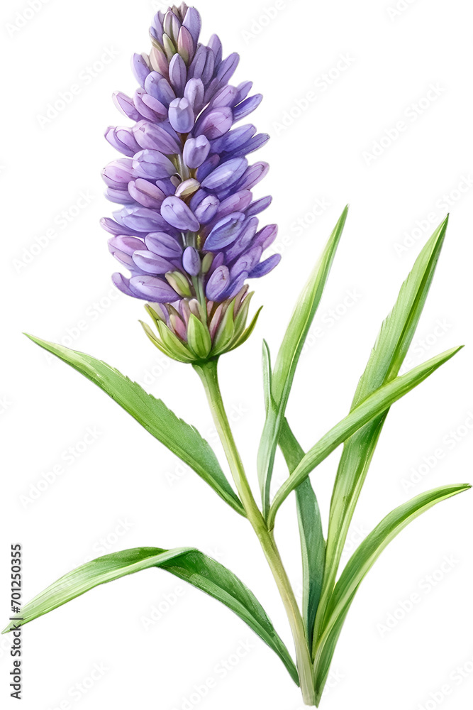 Fototapeta premium Watercolor painting of Lavender flower. 