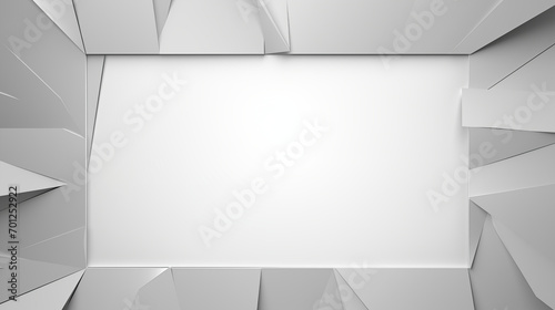 Wallpaper Mural Mockup frame on white concrete wall, cracked wall with copy space for text or picture. AI Generated. Torontodigital.ca