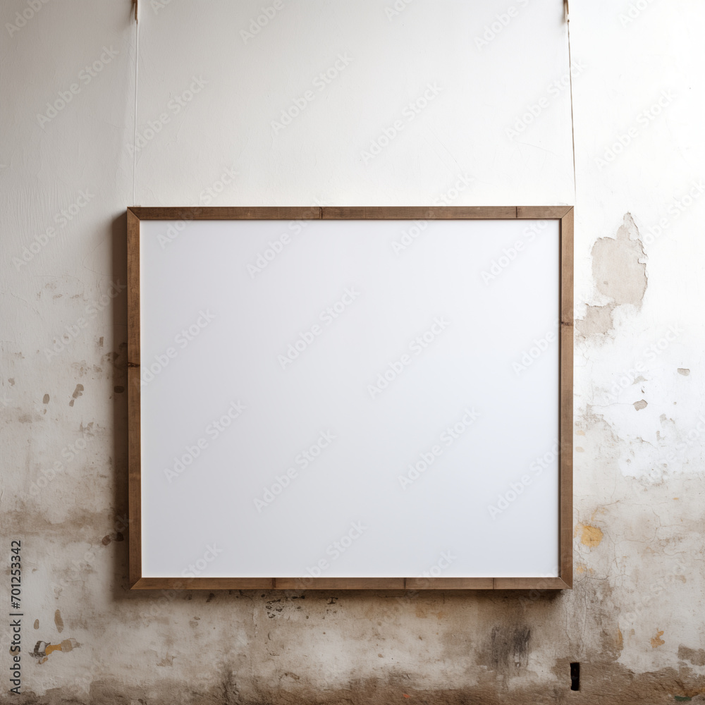 Blank billboard with copy space screen for your text message or promotional content, public information board on the street, advertising mock up indoors, empty poster in urban setting. generative ai Blank billboard with copy space screen for your text message or promotional content, public information board on the street, advertising mock up indoors, empty poster in urban setting. generative ai
