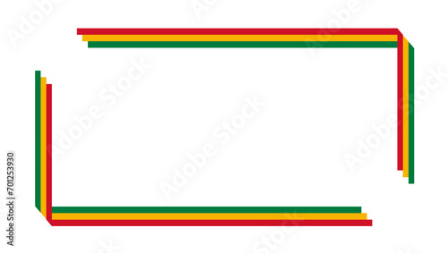 Black history month frame, Borders And Frames Black history month , Frame for Juneteenth with space for text .colorful abstract rectangle frame