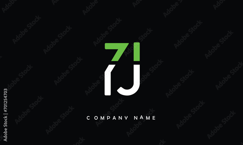 YJ, JY, Y, J Abstract Letters Logo Monogram YJ, JY, Y, J Abstract Letters Logo Monogram