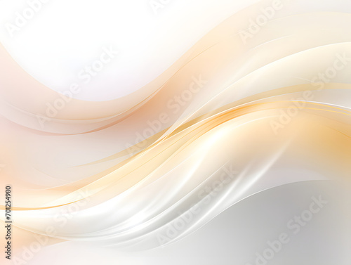 Illustration of abstract gold wave shape with gradient background.