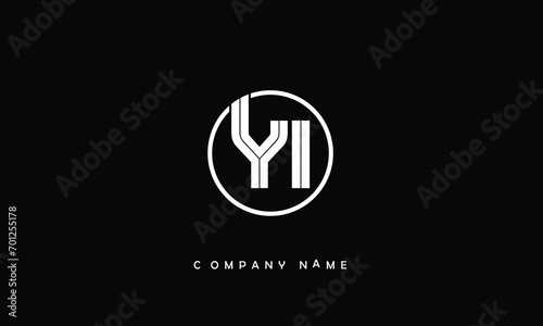 YI, IY, Y, I Abstract Letters Logo Monogram photo