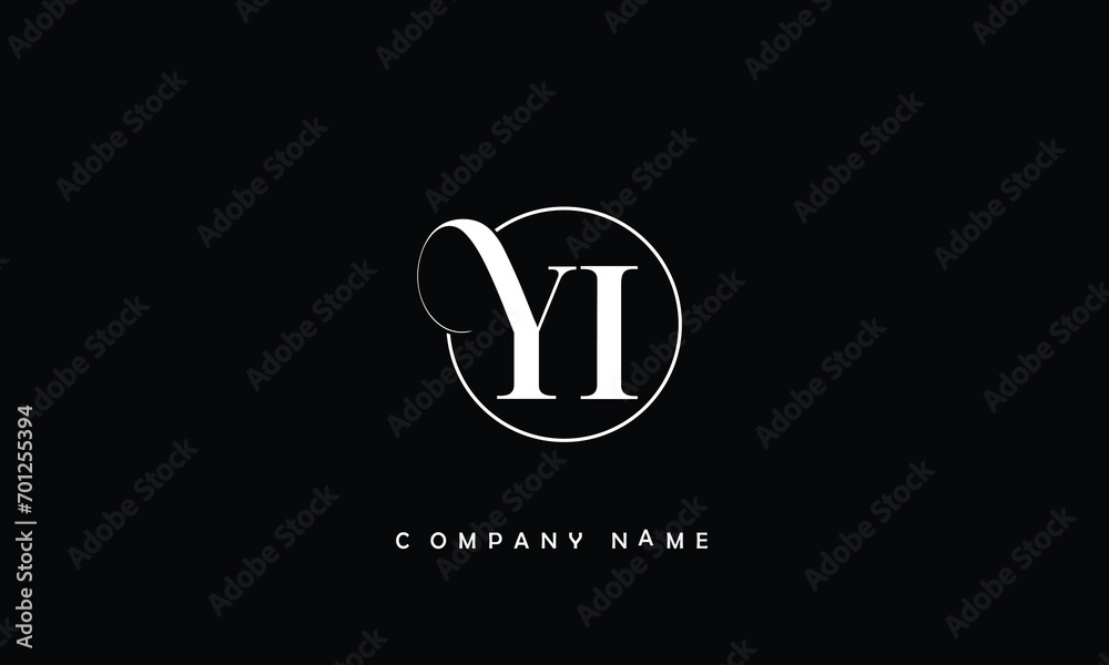 YI, IY, Y, I Abstract Letters Logo Monogram YI, IY, Y, I Abstract Letters Logo Monogram