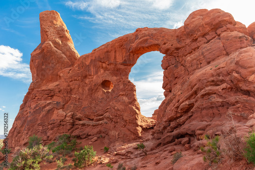 South and North Window Arch in Arches NP in Utah
