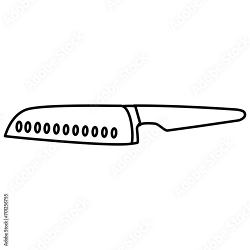 Kitchen Knife Icon Lines Style
