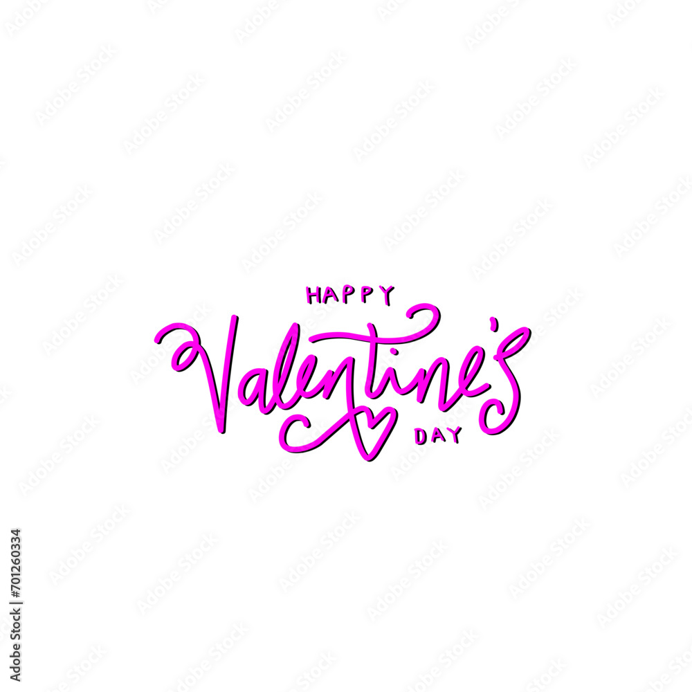 Happy Valentines Day typography