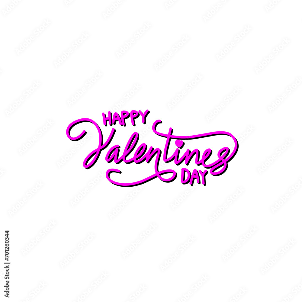 Happy Valentines Day typography