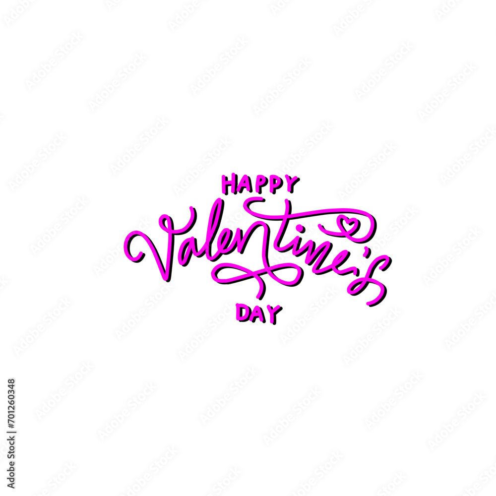 Happy Valentines Day typography Happy Valentines Day typography