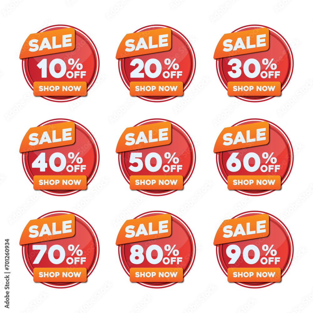 discount symbol shop product tags, labels sale posters element and banners element vector design 