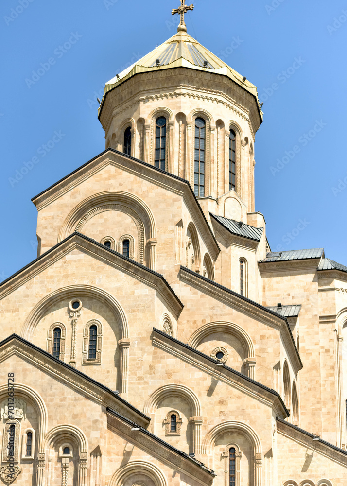 St. Trinity or Sameba orthodox cathedral. Georgia in the city of Tbilisi.