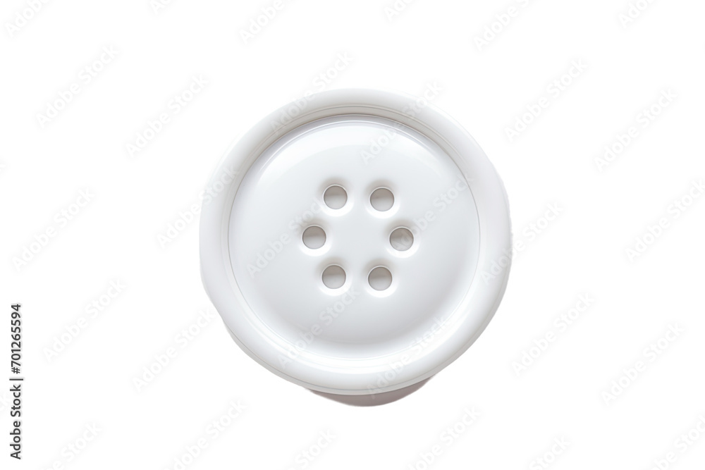 Clean and Simple Button Isolated On Transparent Background