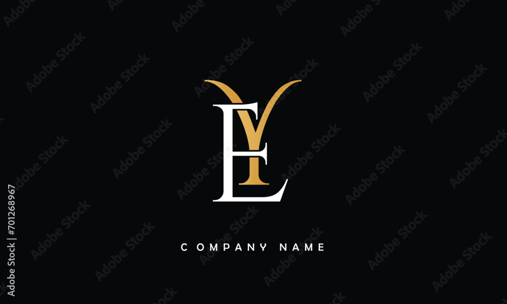 YE, EY, Y, E Abstract Letters Logo Monogram YE, EY, Y, E Abstract Letters Logo Monogram