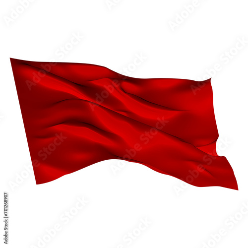 Red flag transparent