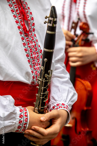 Young musicians in a Chisinau park, Moldova