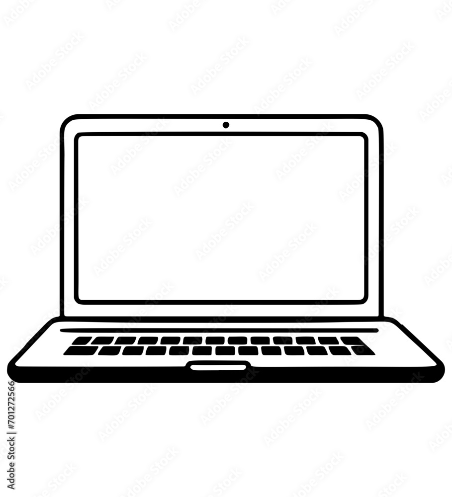 one line drawing of laptop computer with paper plane as business concept of startup one line drawing of laptop computer with paper plane as business concept of startup