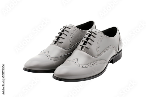 Look with Gray Shoes Isolated On Transparent Background