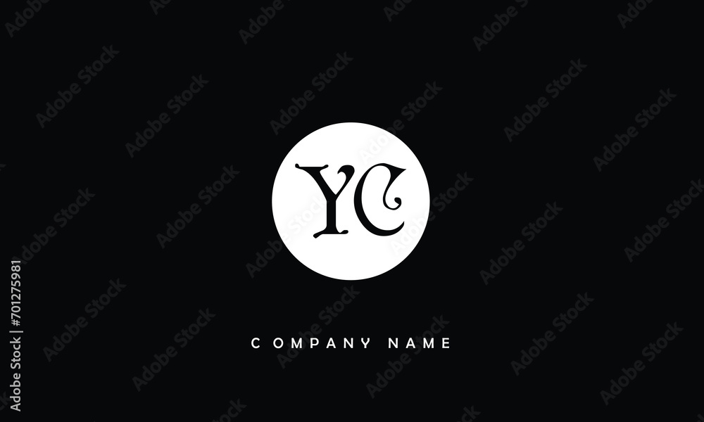 YC, CY, Y, C Abstract Letters Logo Monogram YC, CY, Y, C Abstract Letters Logo Monogram