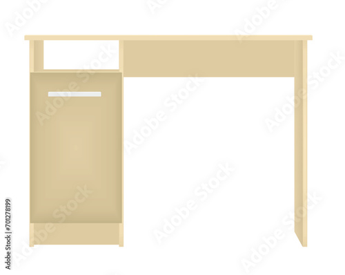 Office  computer table. vector illustration