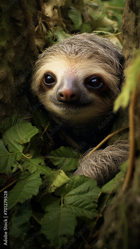 Slothful Serenity: A Forest Tale Slothful Serenity: A Forest Tale