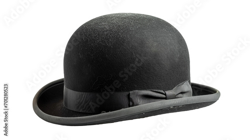Isolated Bowler Hat Elegance on a transparent background