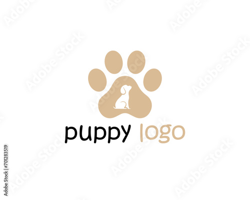 Dog logo vector, animal and pet logo Negative space dog logo design for your brand or business 