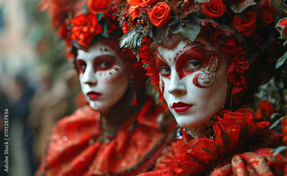 Colorful Mardi gras carnival masks. Traditional Venice festival Colorful Mardi gras carnival masks. Traditional Venice festival