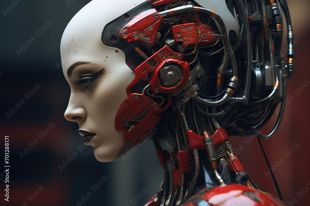 Neon Machinery: Synthetic Being Close-Up