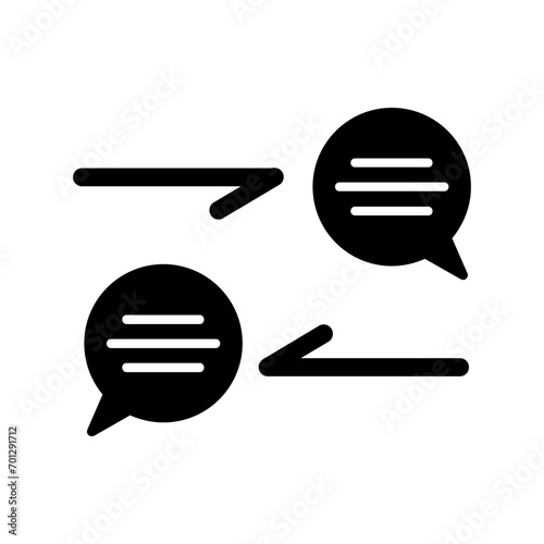 Communication Glyph Icon