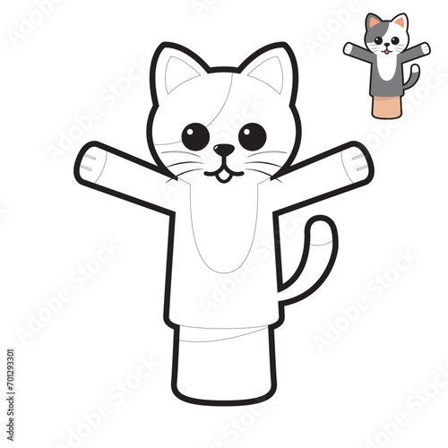 Coloring pages Hand puppets