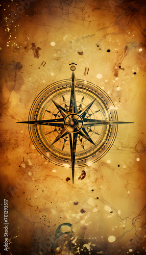 Fantasy Compass Map 