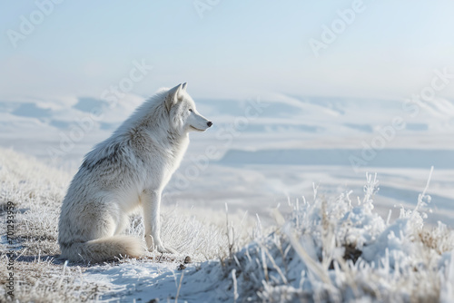 region wolf in snow