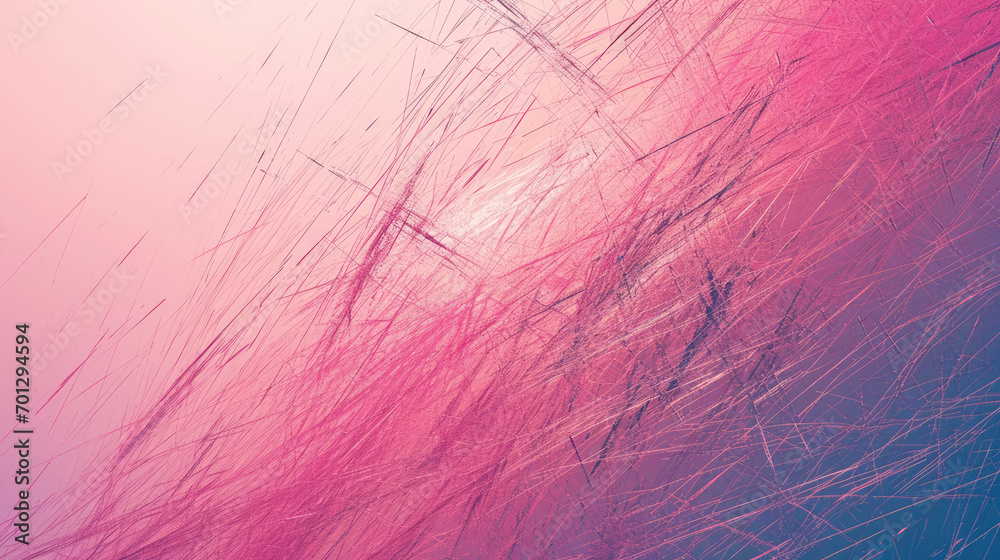 Fototapeta premium Bright pink grunge texture with dynamic scratches and distressed effects.