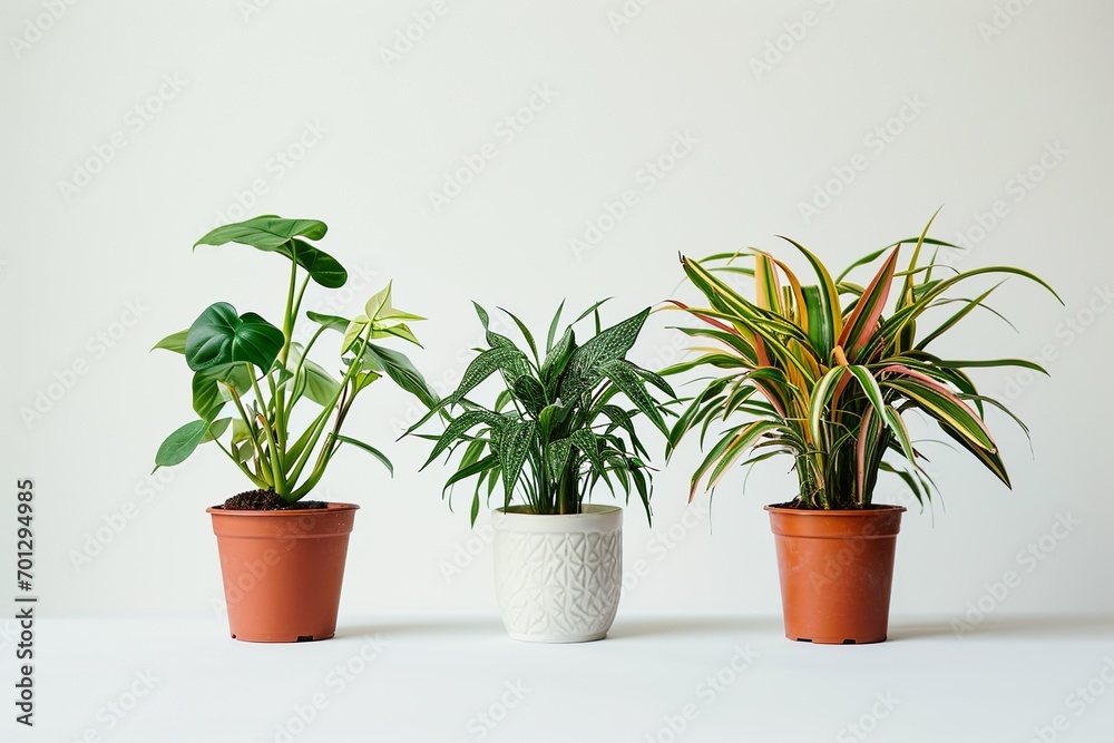 Fototapeta premium 観葉植物の背景素材05