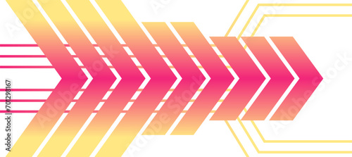 arrow chevron speed sporty geometric orange gradient design background