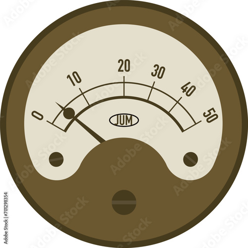 Steampunk meter Copper material version