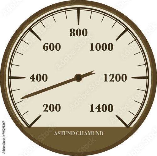 Steampunk meter Copper material version