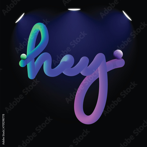 Text effect hey 