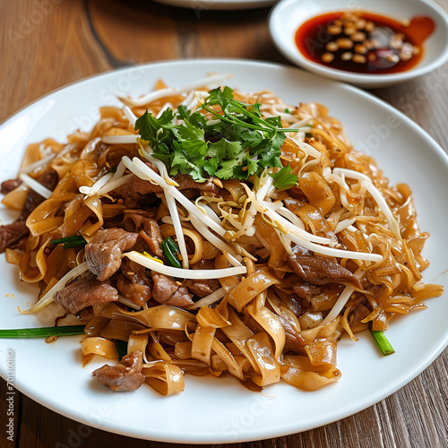 rice noodle with beef